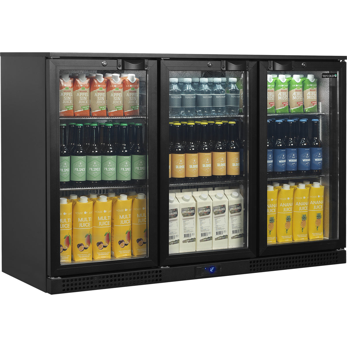 Backbar med 3 glasdøre – 135 cm – TEFCOLD