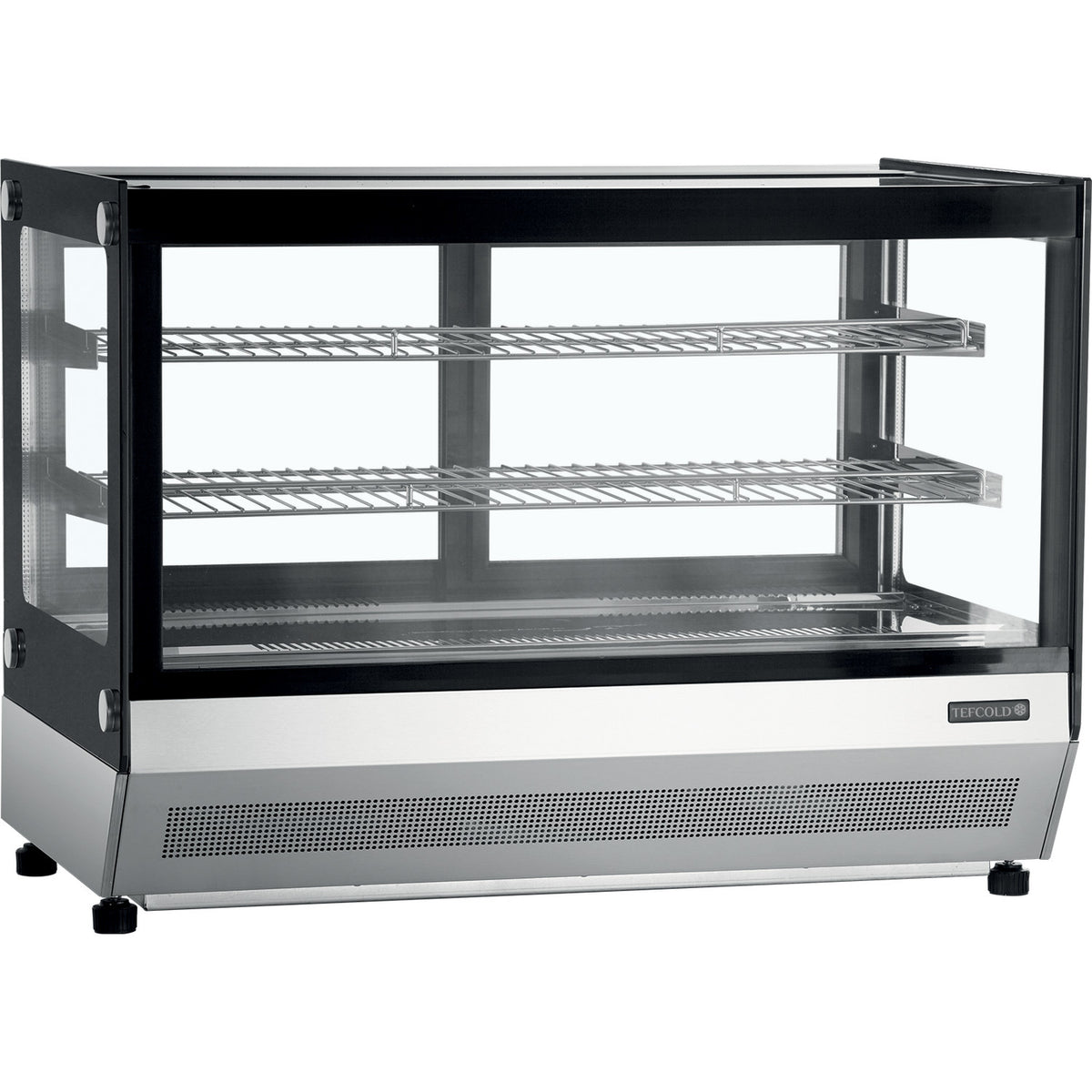 Kølemontre bordmodel – buet eller flad glastop – TEFCOLD – LCT900F/BLACK