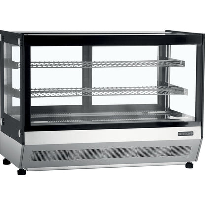 Kølemontre bordmodel – buet eller flad glastop – TEFCOLD – LCT900F/BLACK