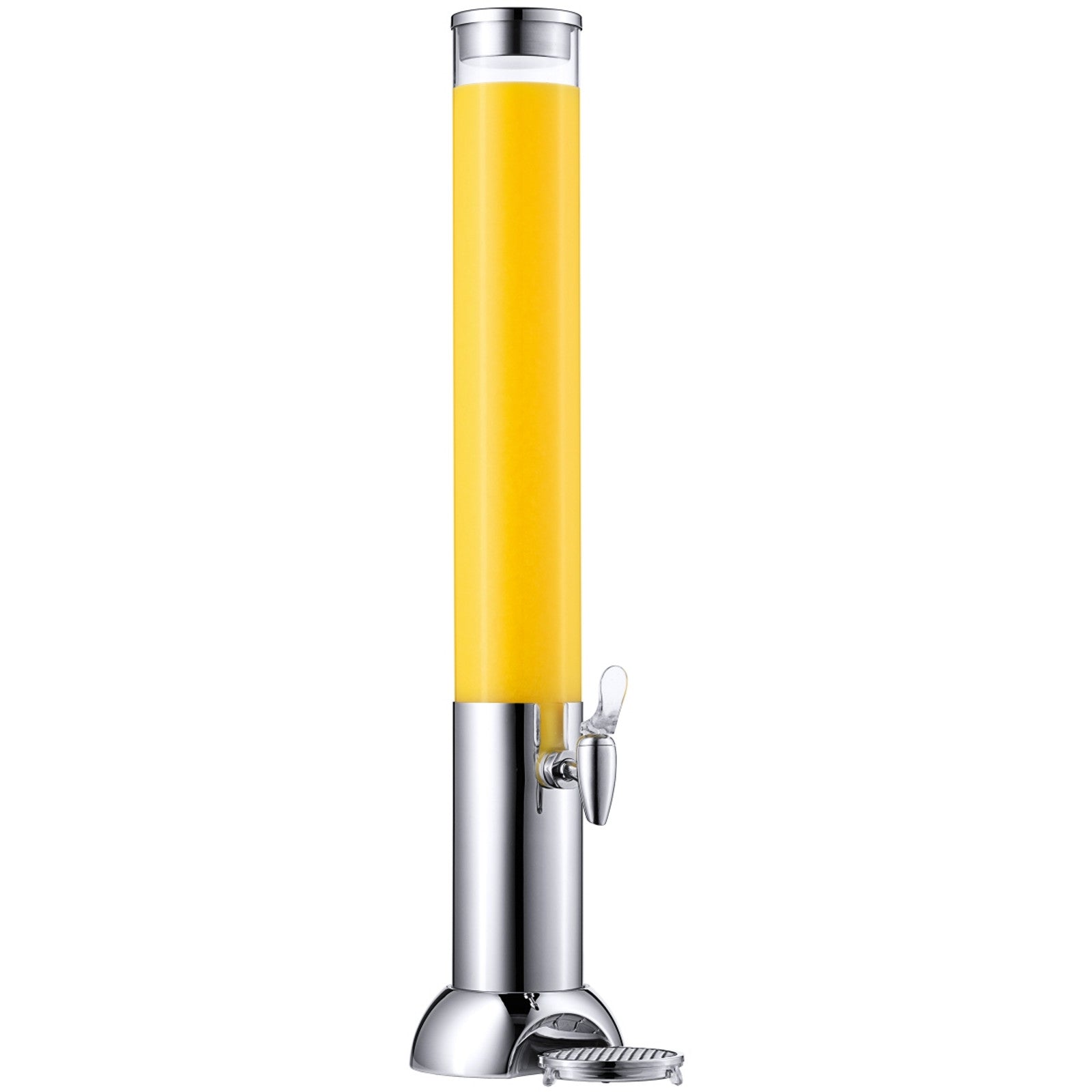 Saftdispenser 4 liter i rustfrit stål med akrylbeholder - Frilich CONNECT