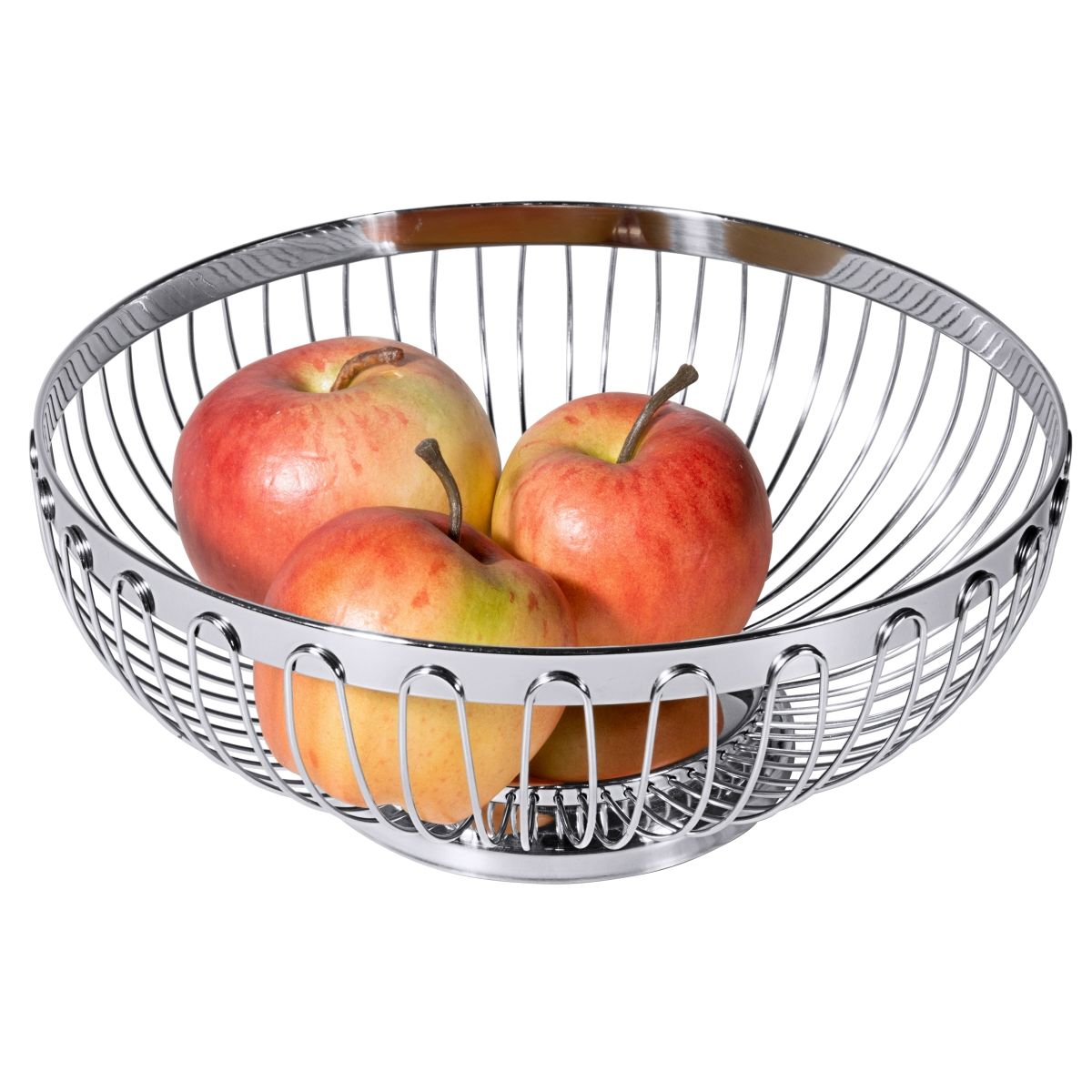 Frugt- og brødkurv i stål 20,5 cm