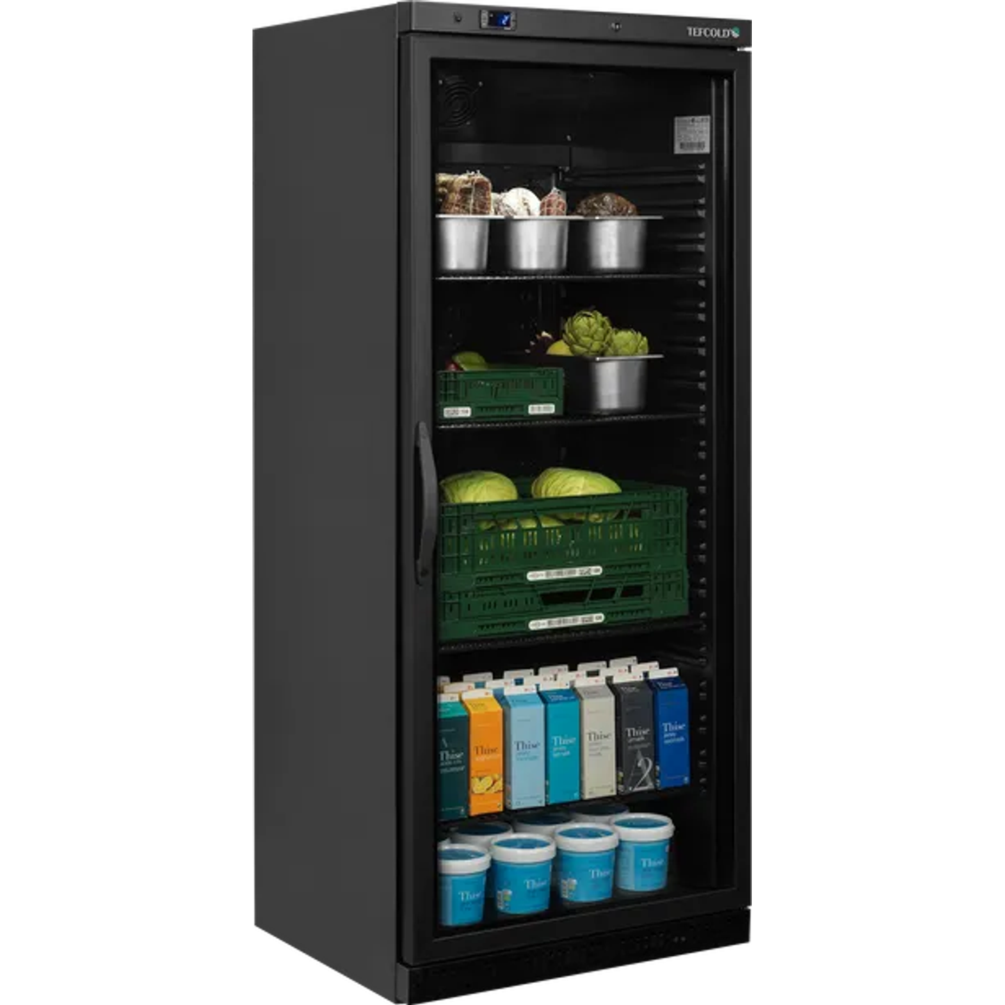 Sort display køleskab TEFCOLD
