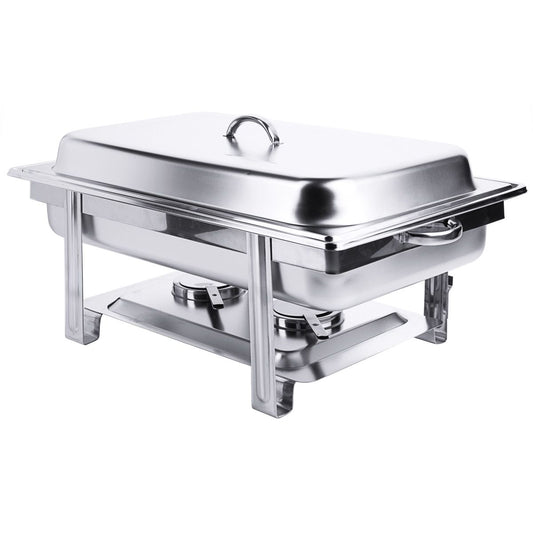 Chafing dish GN 1/1 i spejlpoleret stål med låg