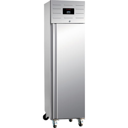 Smalt fryseskab i rustfrit stål GN1/1 – 48 cm bredt – TEFCOLD – GUF50
