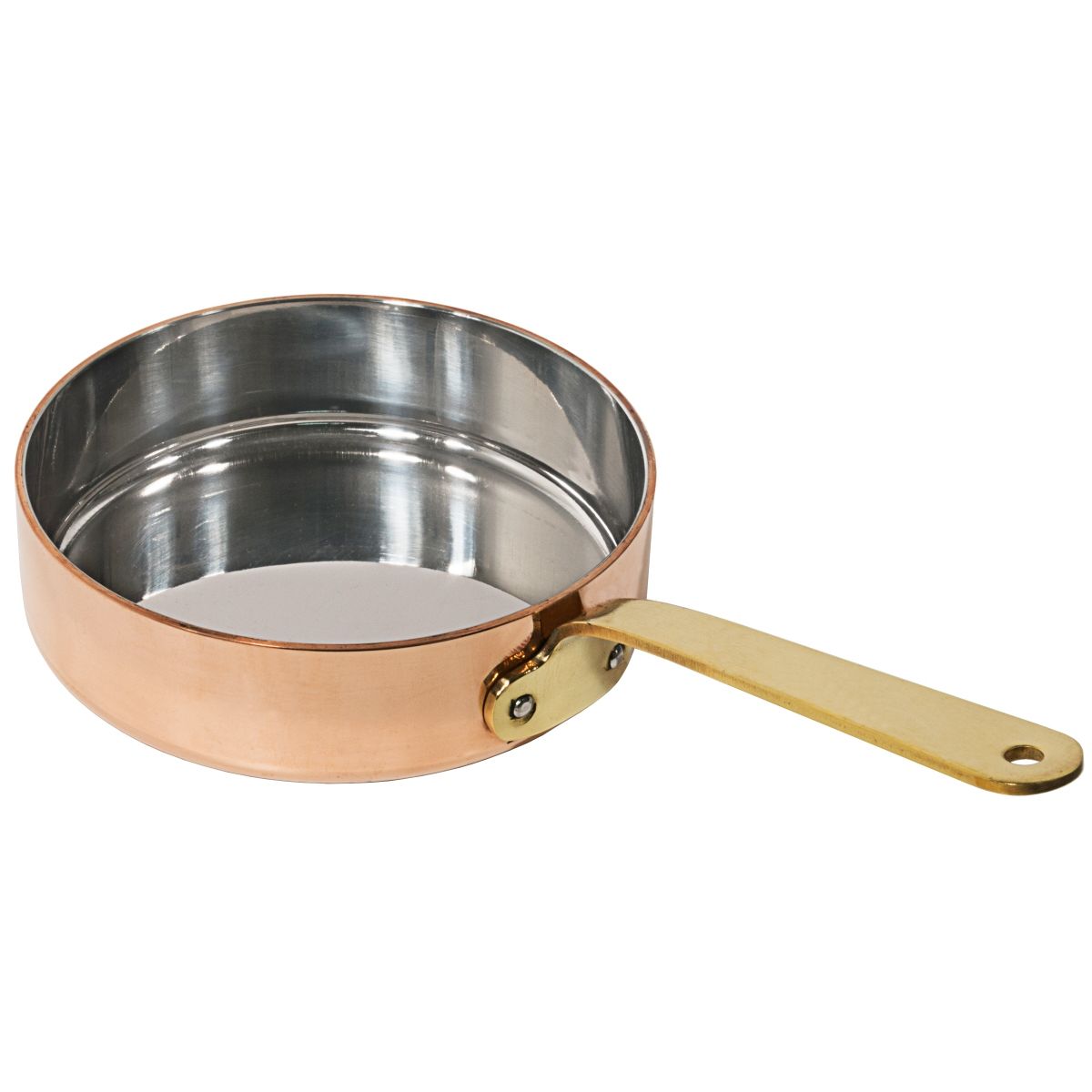 Mini kobber-stegepande til servering