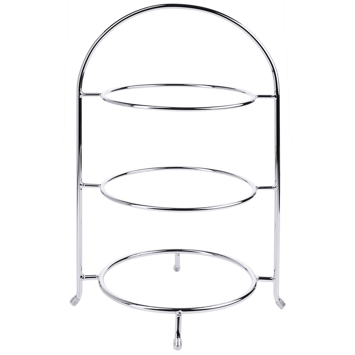 Forkromet kagestativ til tallerkener 23-27 cm