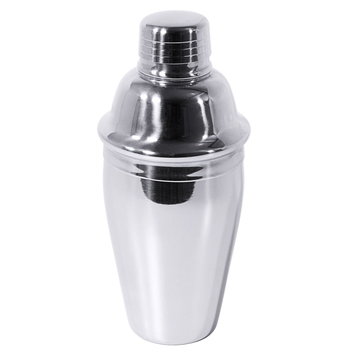 Cocktail shaker 3-delt i 18/10 stål, 0,35 L
