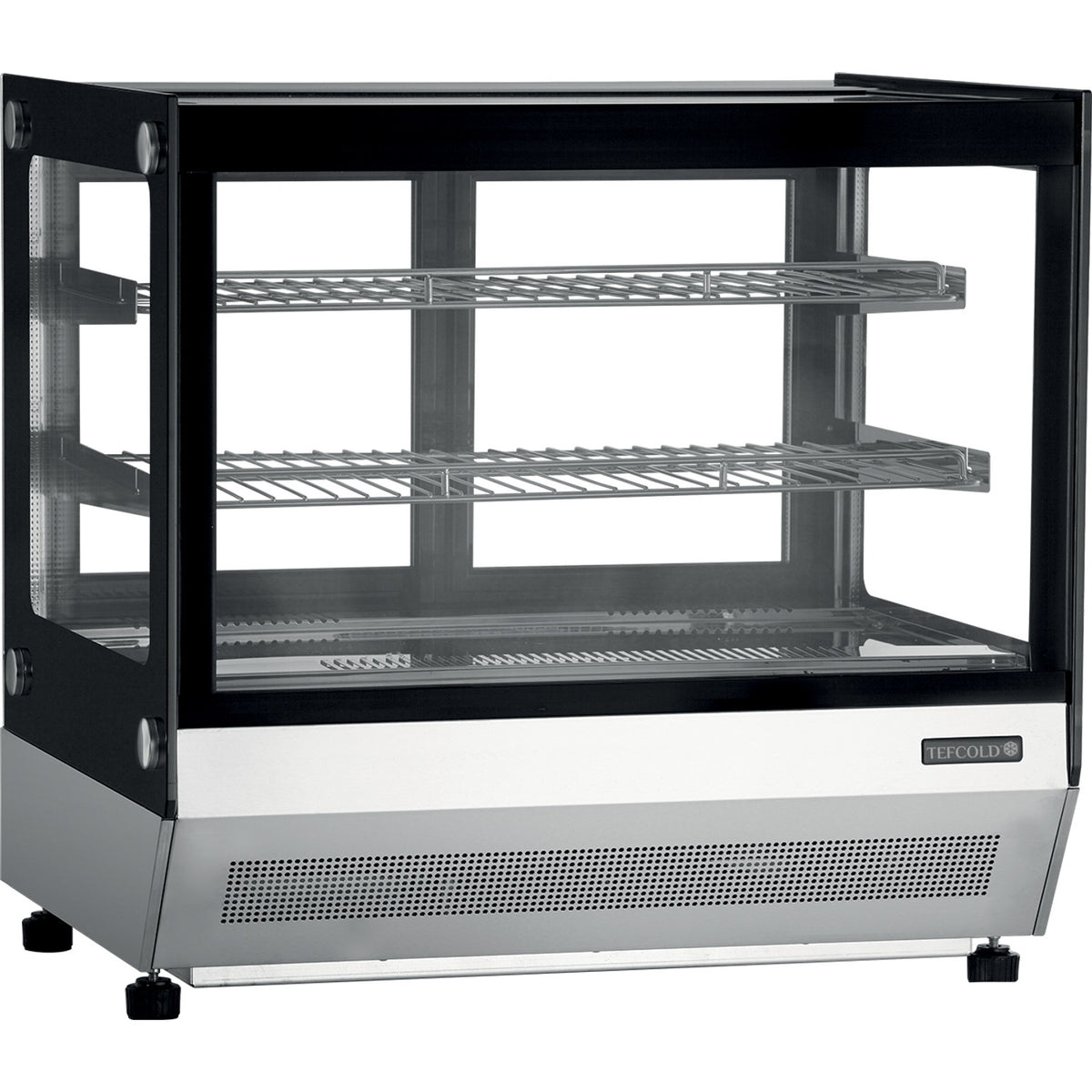 Kølemontre bordmodel – buet eller flad glastop – TEFCOLD – LCT750F/BLACK