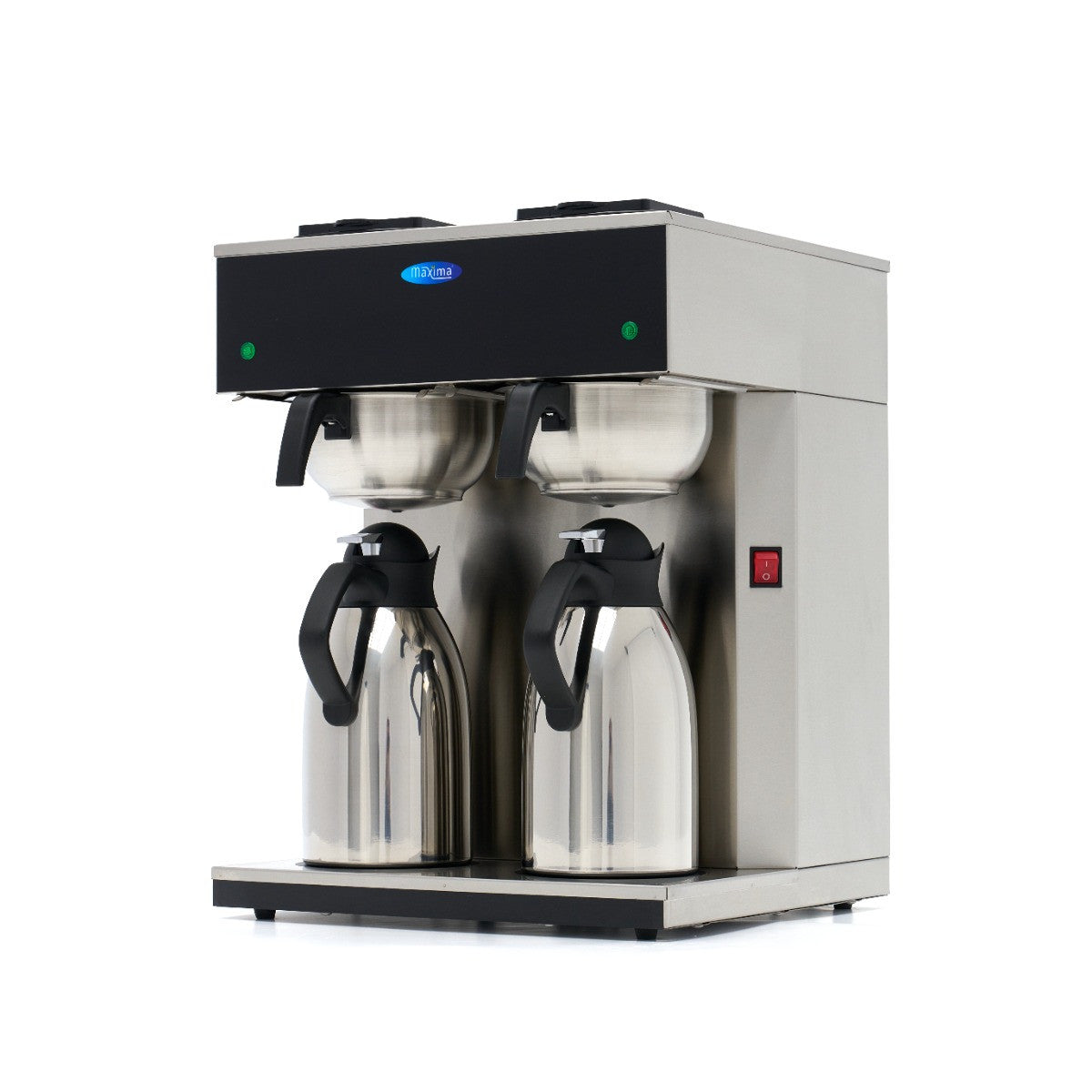 Filterkaffemaskine dobbelt 2x 2 L med termokander - Maxima