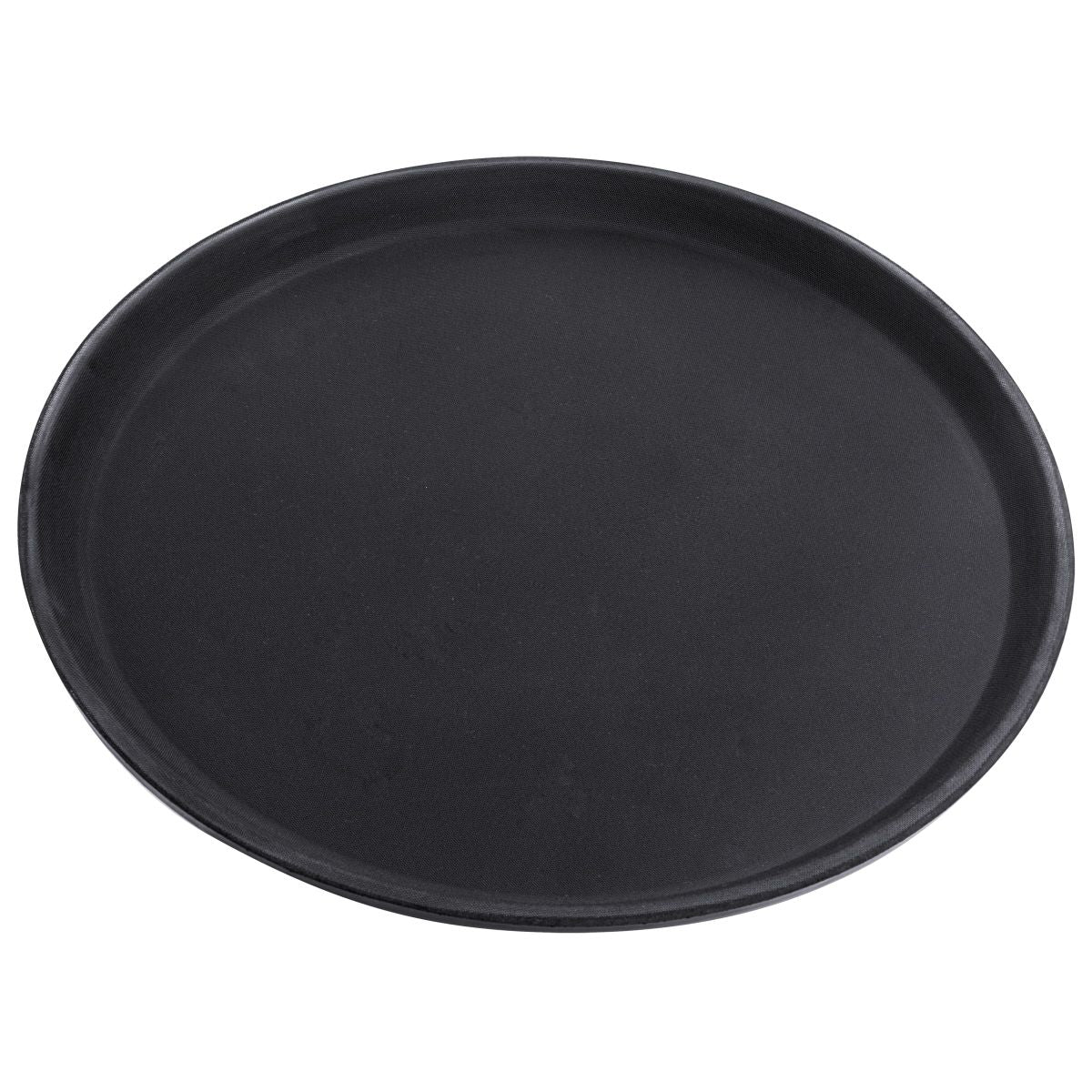 Skridsikker serveringsbakke sort fiberglas 35 cm
